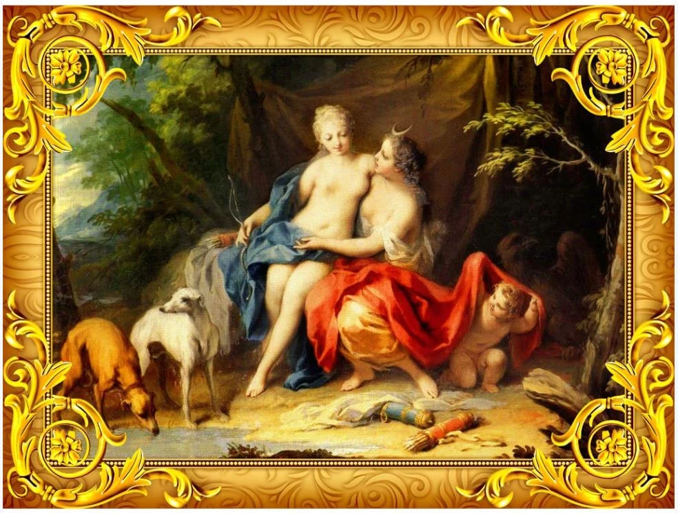 Foto Kustom Wallpaper 3d Mural Wallpaper Gaya Eropa Klasik Gadis Cantik Eros Minyak Lukisan Latar Belakang Kertas Dinding Wallpaper Aliexpress