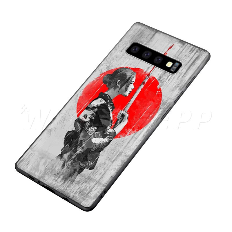 Webbedepp Японии Самурай Ниндзя чехол для samsung Galaxy S7 S8 S9 S10 Edge Plus Note 10 8 9 A10 A20 A30 A40 A50 A60 A70