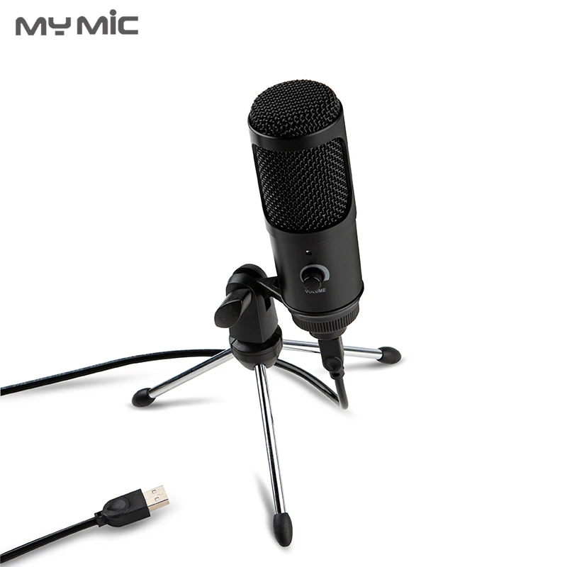 My Mic BM009U конденсаторный микрофон Студийный USB микрофон Профессиональный с подставкой для компьютерных игр прямая трансляция