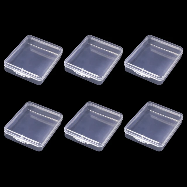 Top Selling 6pcs Transparent Plastic Storage Box Clear Square Multipurpose  Display Case Plastic Jewelry Storage Boxes - Storage Boxes & Bins -  AliExpress