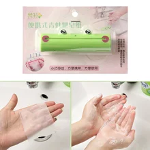 1 комплект, милое бумажное мыло с лягушкой для мытья рук, удобное антибактериальное антивирусное мыло для путешествий, переносное ароматическое мыло для ванны