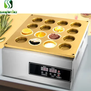 

16 holes digital display Dora Cake Obanyaki baker machine wheel shaped waffle cake baking machine Taiwan red bean cake machine