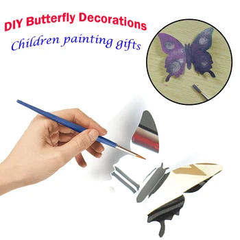 

Fashion DIY Butterfly Decorations Wall Stickers Decal Wall Art Removable Room Children painting gift Party Wedding Decor