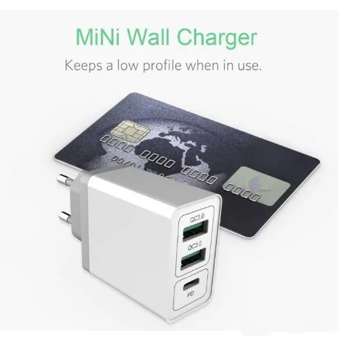20 шт. dhl двойной Quick Charge QC3.0 USB зарядное устройство USB-C PD зарядное устройство для iPhone huawei Xiaomi samsung телефон Быстрая зарядка настенный