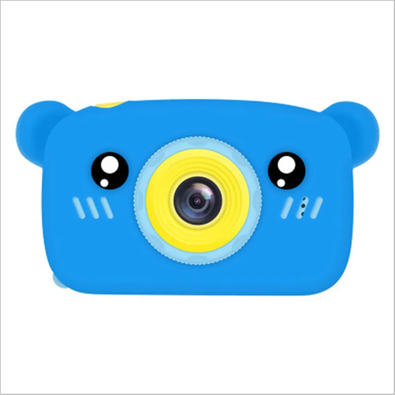 Blue bear Умная новая игрушечная камера, мультяшное животное, детская игрушка, можно фотографировать, можно заряжать с зарядными игрушками, Детская цифровая камера - Цвет: Blue bear