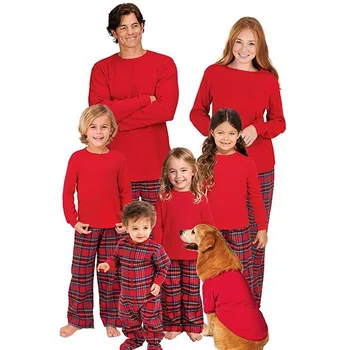 

Family Pajamas Set father mother son daughter and baby outfits matching clothes family matching clothes family style set