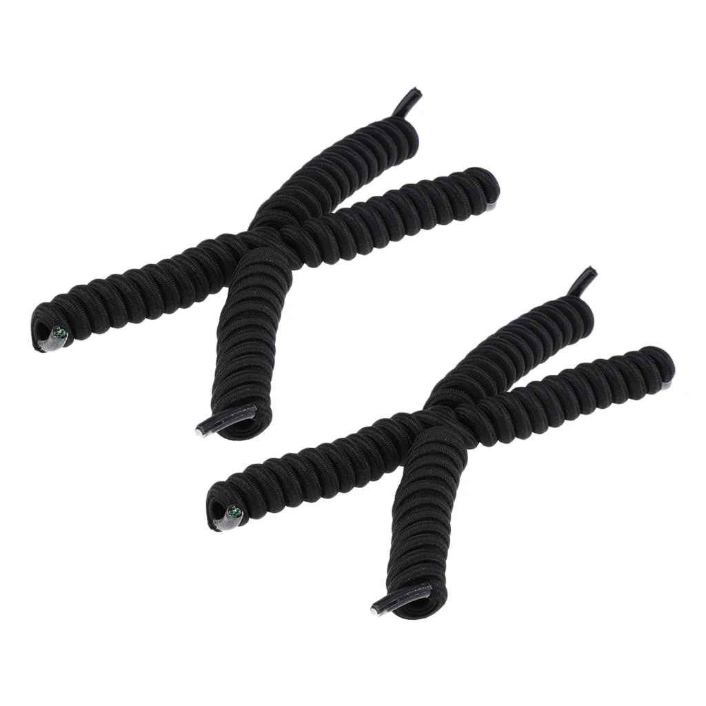 4x Adults Elastic No Tie Shoelaces Triathlon Curly Lazy  Shoe Laces