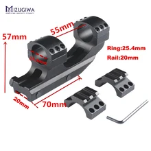 Тактический консольный плоский Топ 25,4 мм винтовка прицел крепление вперед достигать двойные кольца Picatiiny Rail 20 мм для винтовки прицел Воздушный пистолет Caza