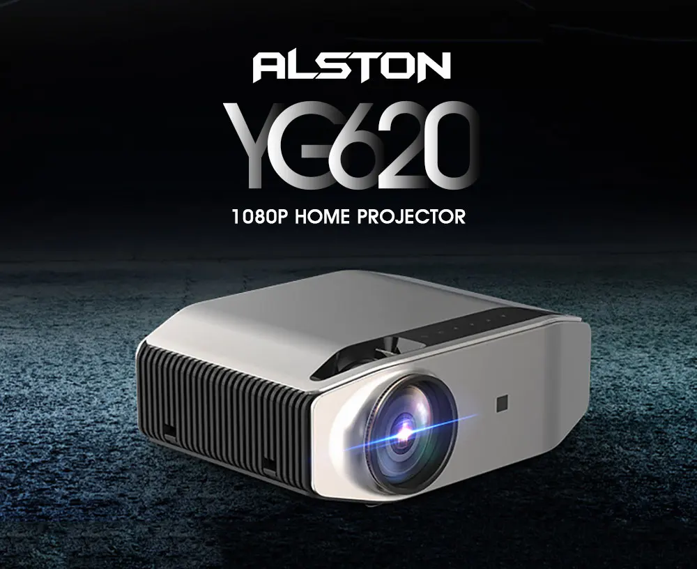 Светодиодный проектор ALSTON YG620 full hd 4k 6500 лм HDMI USB 1080p для домашнего