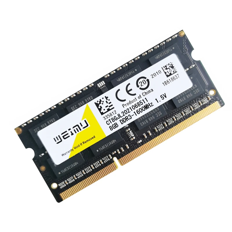 DDR3 2GB 4GB 8GB Laptop Memory 1066MHz 1333MHz 1600MHz PC3 8500S 10600S 12800S 204Pins 1.5V Non-ECC Unbuffered Ddr3 SODIMM RAM | Компьютеры
