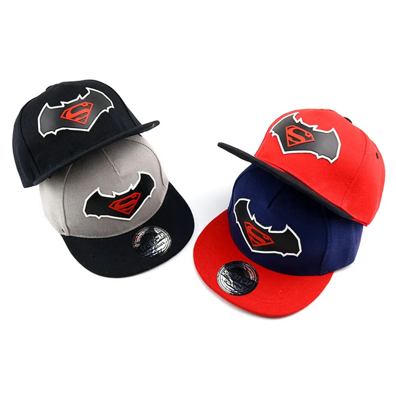 NEW Fashion BATMAN Children Cartoon Baseball Cap kids snapback cap boys Girls Hip Hop Hats Sun Cap dad hat Birthday Christmas