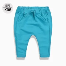 Осенняя брендовая одежда в европейском и американском стиле, новые стильные детские штаны из чистого хлопка без ворса, очень красивые детские штаны для детей 1-2 лет