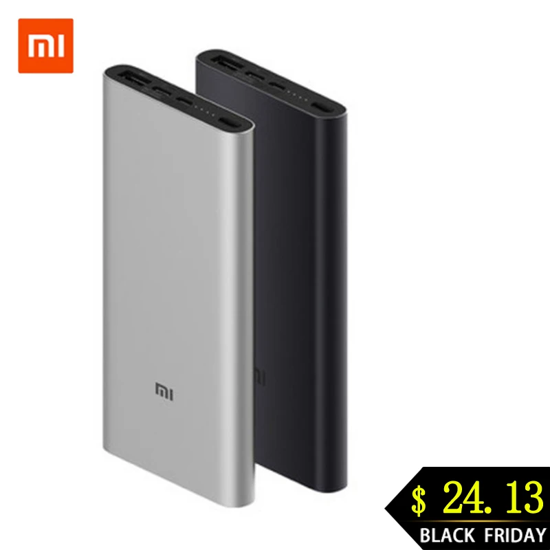 Xiaomi Mi, 10000 мА/ч, внешний аккумулятор 3, 18 Вт, максимальная быстрая зарядка, USB-C, Двойной вход, выход, PLM12ZM, 10000 мА/ч, внешний аккумулятор для samsung iPhone