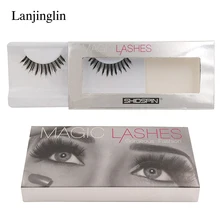LANJINGLIN ресницы 1 пара Накладные ресницы Конические ручной работы Поддельные ресницы для наращивания Макияж Супер натуральные длинные накладные ресницы