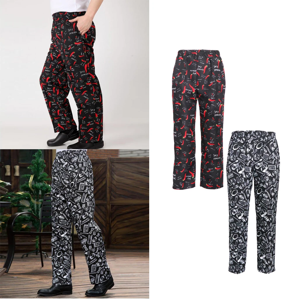 printed work pants