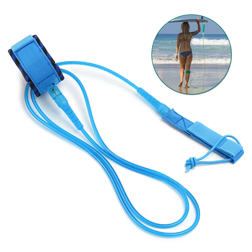 6FT Paddle Leash Surf Leash Surfboard Smooth Steel Swivel Surfing Leg Rope Smooth Steel Paddle board