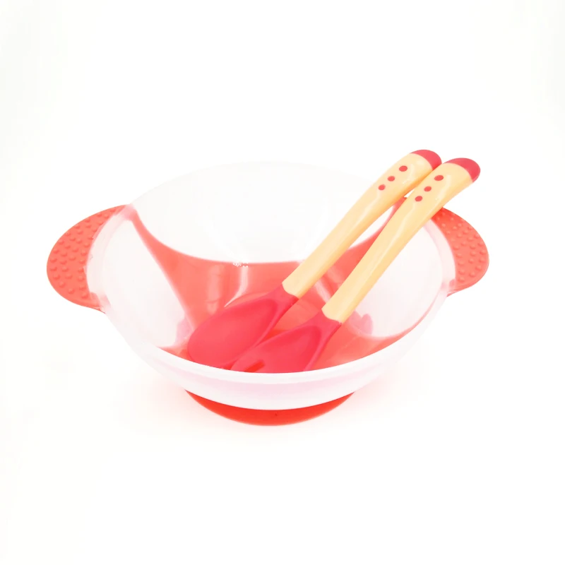 Температура зондирования кормления ложка детская посуда миска для еды обучающая посуда служебная табличка/поднос присоска детские столовые приборы