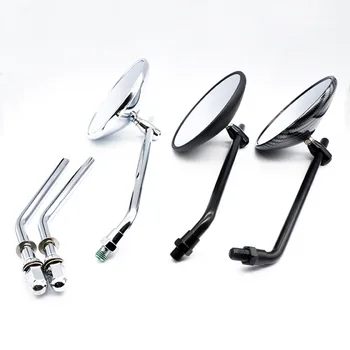 

Retro Motorcycle Modified Rearview Mirror Reversing Mirror Suitable for Ranger Harley XL883 Small Round Mirror
