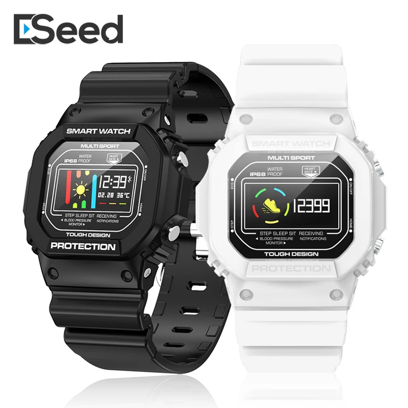 Deal ESEED X12 ECG PPG smart watch men IP68 Waterproof smart band Heart Rate weather smartwatch women for Android IOS
