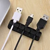 Desktop Cable Organizer USB Clips Desktop Silicone Wire Manager Cord Holder Management for Data Line Headphone Earphone  ► Photo 2/6