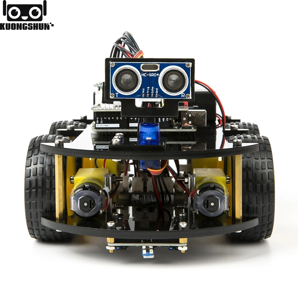  KUONGSHUN Smart Robot Car Kit Include UNO R3Ultrasonic Sensor Bluetooth Module for Arduino Robot Ki - 33014472484