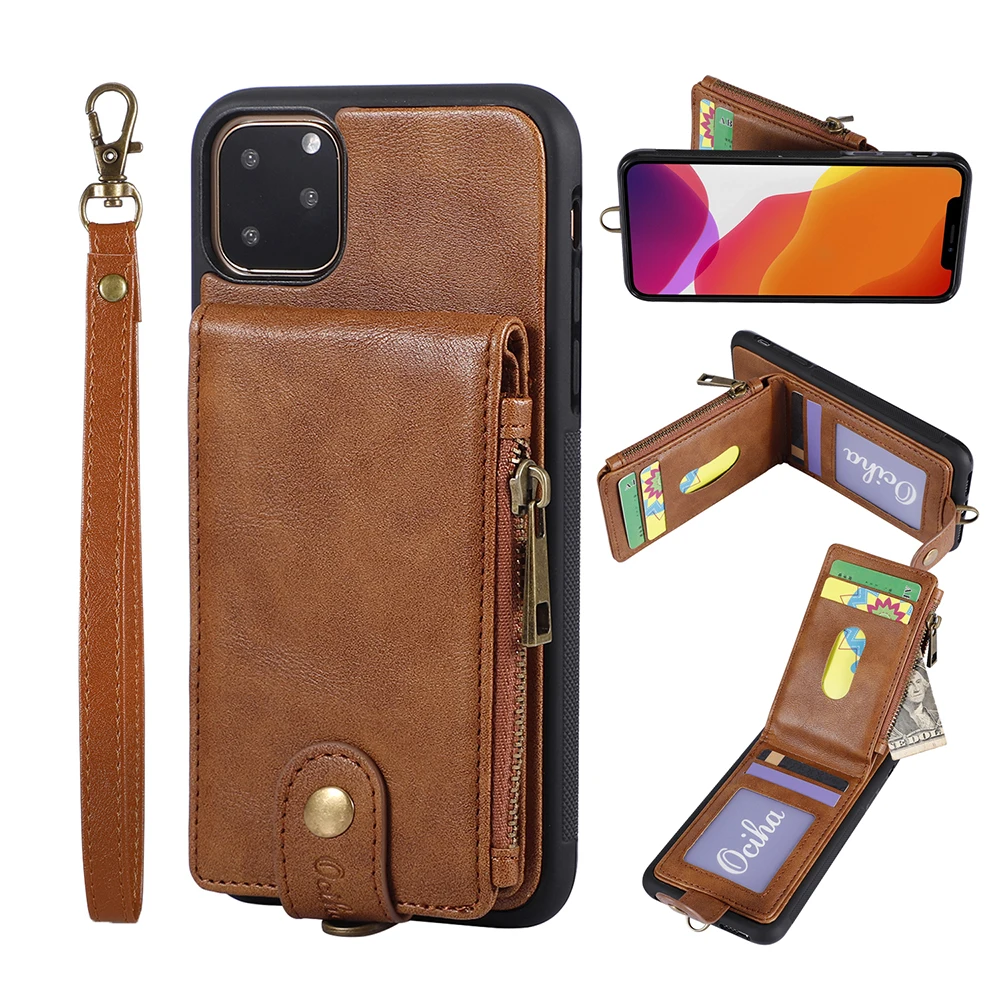 

Retro Flip Leather Wallet Phone Case For iPhone11 XR XS X 11Pro Floral Pattern Cover iPhone 8 7 6 6S Plus uxury Magneti Card