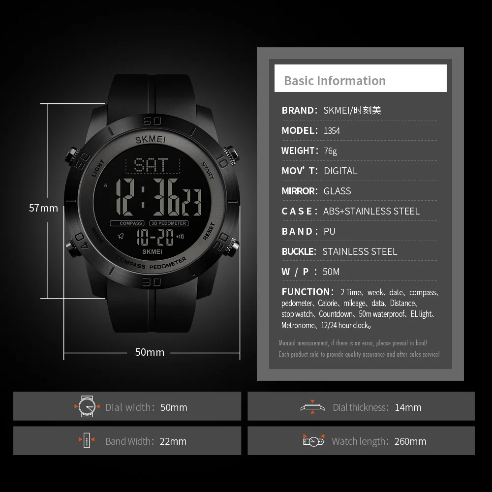 Мужские Цифровые часы эксклюзивный бренд SKMEI наручные часы калорий шагомер браслет для мужчин компас цифровые часы мужские s часы