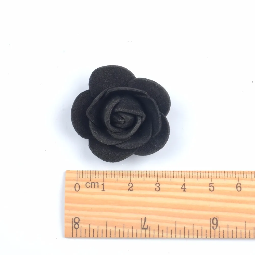 500/1000pcs Artificial Foam Rose Heads 3.5cm Flower For DIY bouquet Home Wedding Decorative PE teal touch flowers mother's gift
