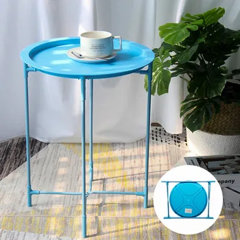 

Mini Round Table Foldable Table Creative Tray Table Modern Sofa Corner Several Simple Tea Table Nordic Side Several Storage shel