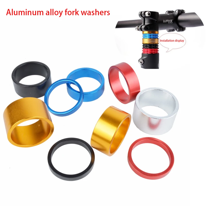 4Pcs/set Aluminum Bike Gasket Headset Washer Mountain Bicycle Front