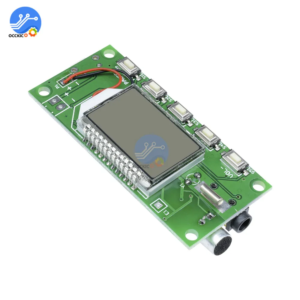 DSP & PLL 87 108MHz LCD цифровой беспроводной микрофон стерео аудио FM приемник модуль|module