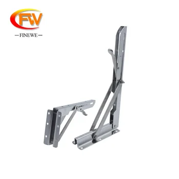 

2Pcs Triangle Folding Angle spring Bracket 8-20inch Wall Mounted Bearing pull down table Shelf Bracket DIY Furniture Hardware