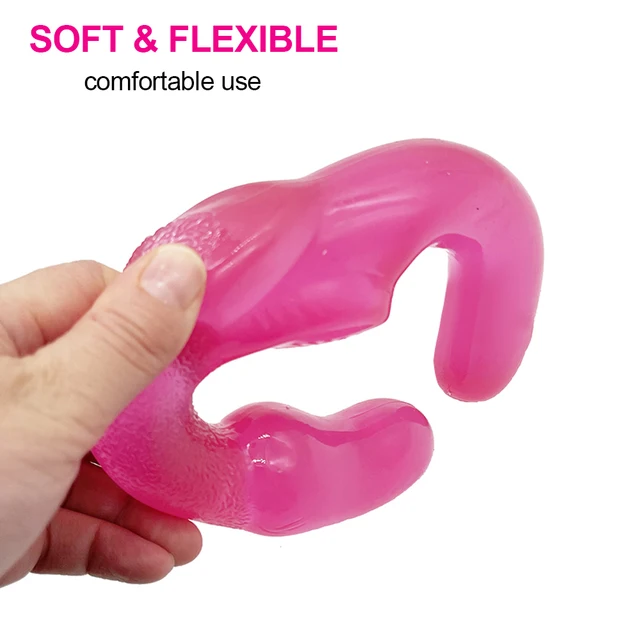 Gode en silicone réaliste sans bretelles, double face, jouet sexuel adulte,  homme, femme, couple lesbien, anal, UNIS issement du vagin - AliExpress