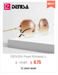 DENISA, солнцезащитные очки без оправы, Sqaure, женские, s, брендовые, дизайнерские,, новые, модные, без оправы, очки, УФ-Оттенки для женщин, G50220