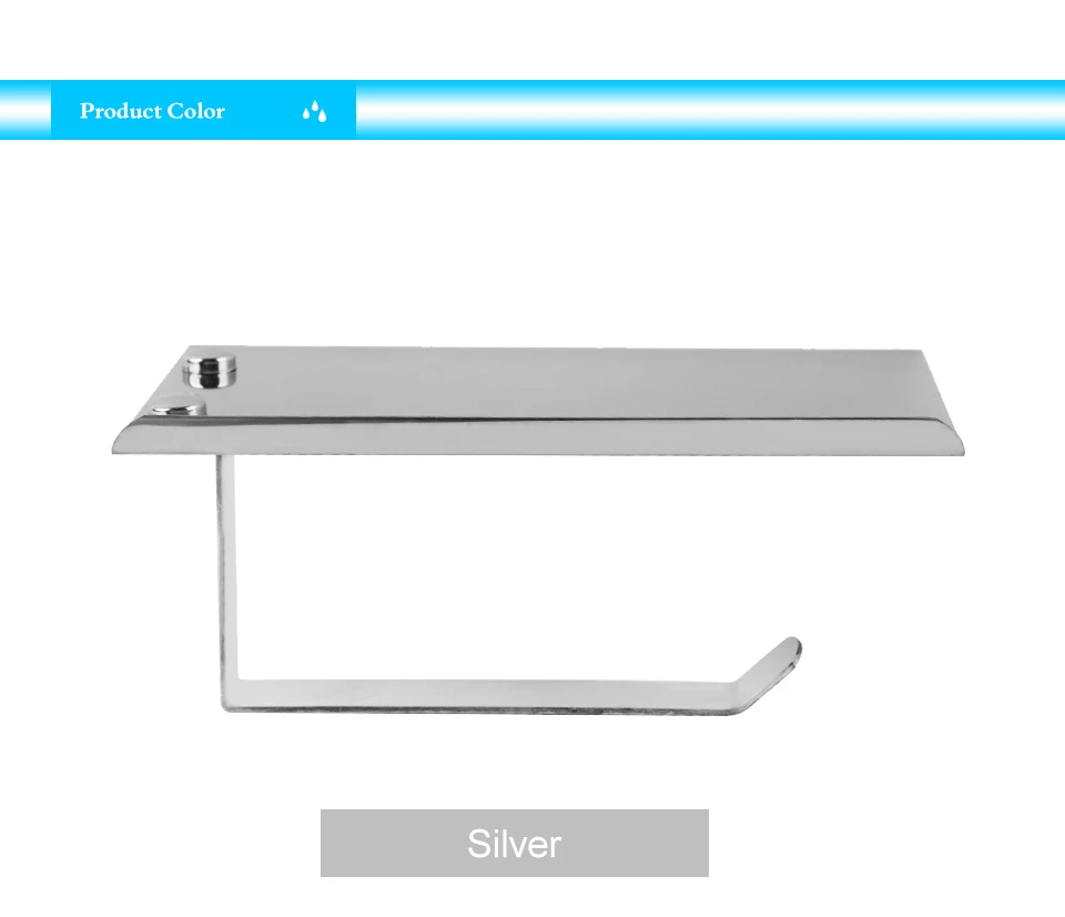 Bathroom Paper Phone Holder Shelf Holder Phones Steel Toilet Mount Bathroom Mobile Paper Accessories Wall Rack Stainless Towel
