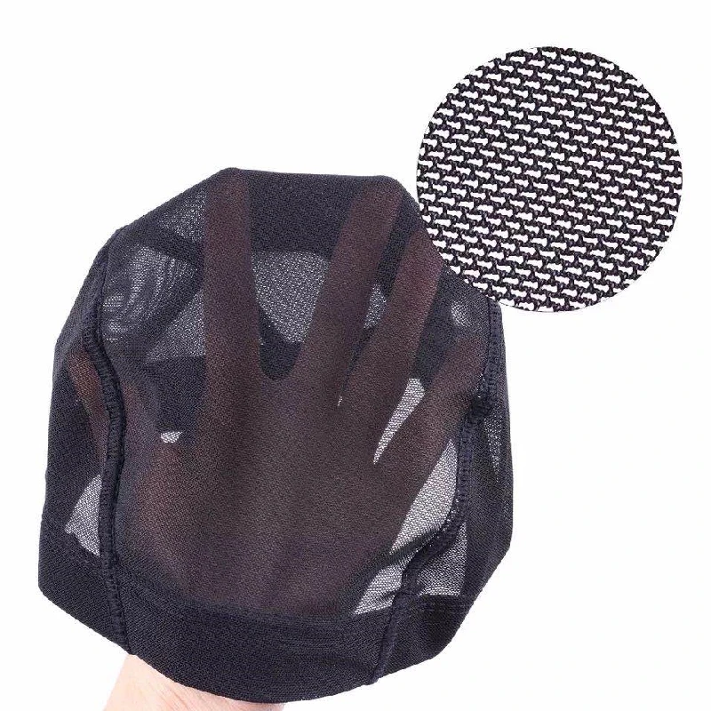 Caps para Fazer Perucas sem Cola Peruca de Cabelo sem Cola Peruca para Fazer Lote Spandex Respirável Cúpula Malha Boné Cabelo Net Cap Perucas 6 Pçs - 7 Peruca de Cabelo Sem Cola Cabelo net cap peruca para Fazer Perucas