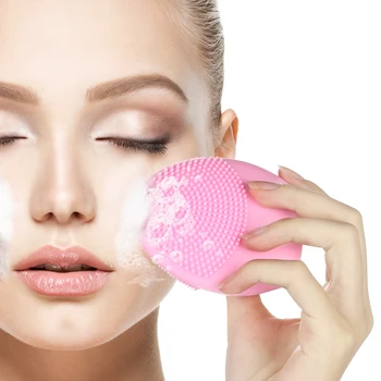 

Mini Silicone Face Cleansing Brush Electric Face Cleanser Electric Facial Cleanser Deep Face Pore Cleanser Brush