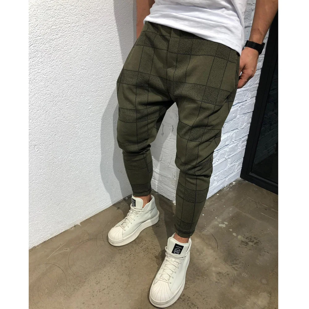 Модные мужские брюки Slim Fit Urban прямые брюки повседневные брюки карандаш грузовик для бега брюки плюс размер M-3XL