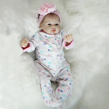 

22 Inch Vinyl Reborn Babies Doll Accompany Presents Doll Realistic Newborn Babe Adorable Gifts Toys for Girls 2020 New Design