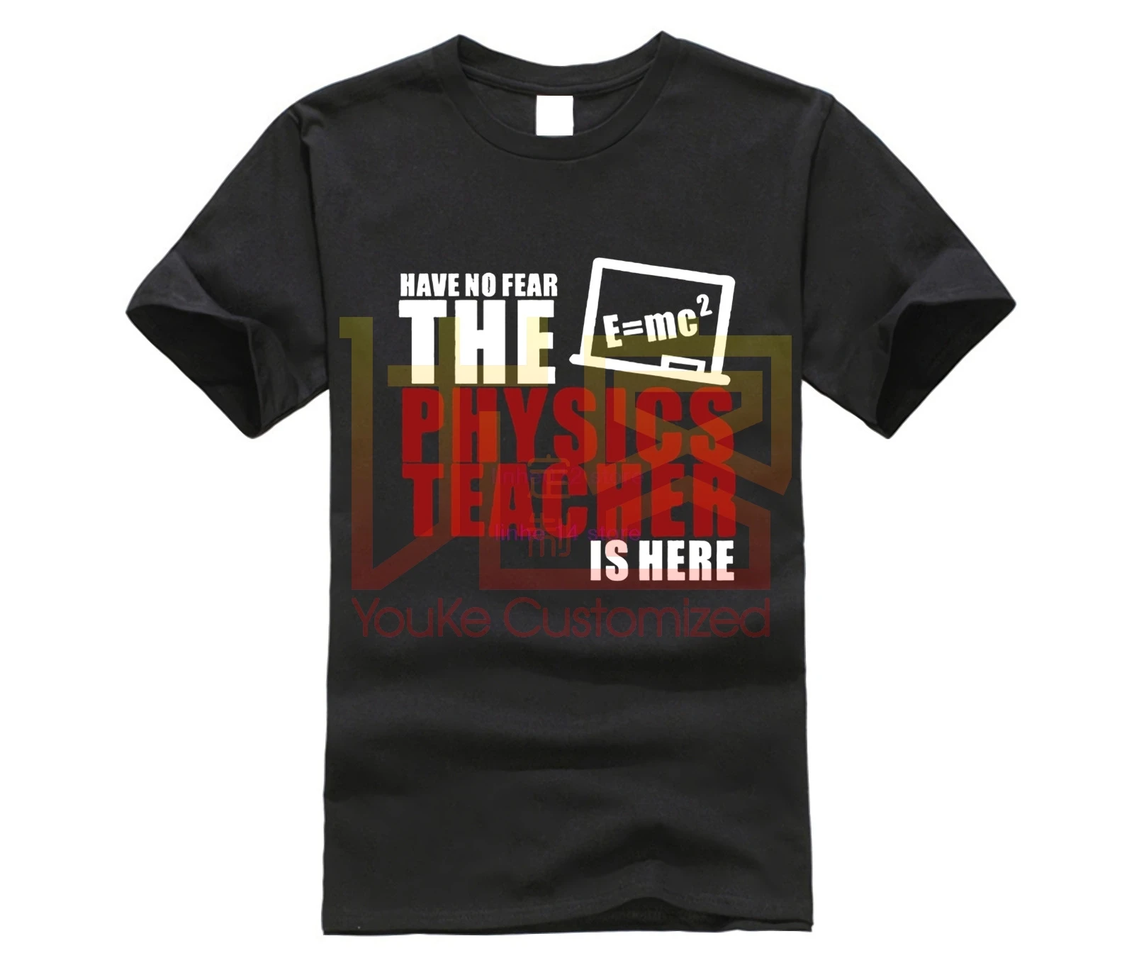 

Have No Fear The Physics Teacher Is Here geek Funny Mens T-Shirt T Shirt Short Sleeve Cotton Casual Top Tee