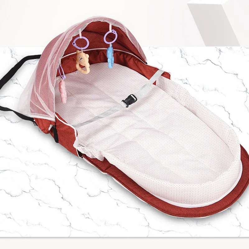 

Baby Nest Portable Travel Baby Cribs Toddler Multi-function Folding Bed Folding Chair HUG-Deals