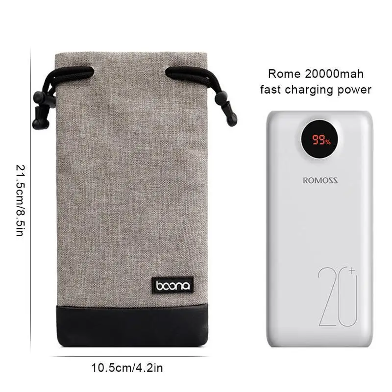 Boona чехол для телефона Чехол Оксфорд PU Сумка для хранения power Bank кошелек для IPhone 5 6 7 8 11 Plus X для samsung Galaxy A50 10 70 S10
