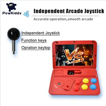 

POWKIDDY A13 10 inch joystick arcade A7 architecture quad-core CPU RK3128 simulator video game console retro game children gift