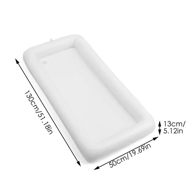 Felfújható Tálaló Bár Saláta Svédasztalos Jéghűtő Piknik Italtábla Party Kemping 130*50*13Cm - Image 3