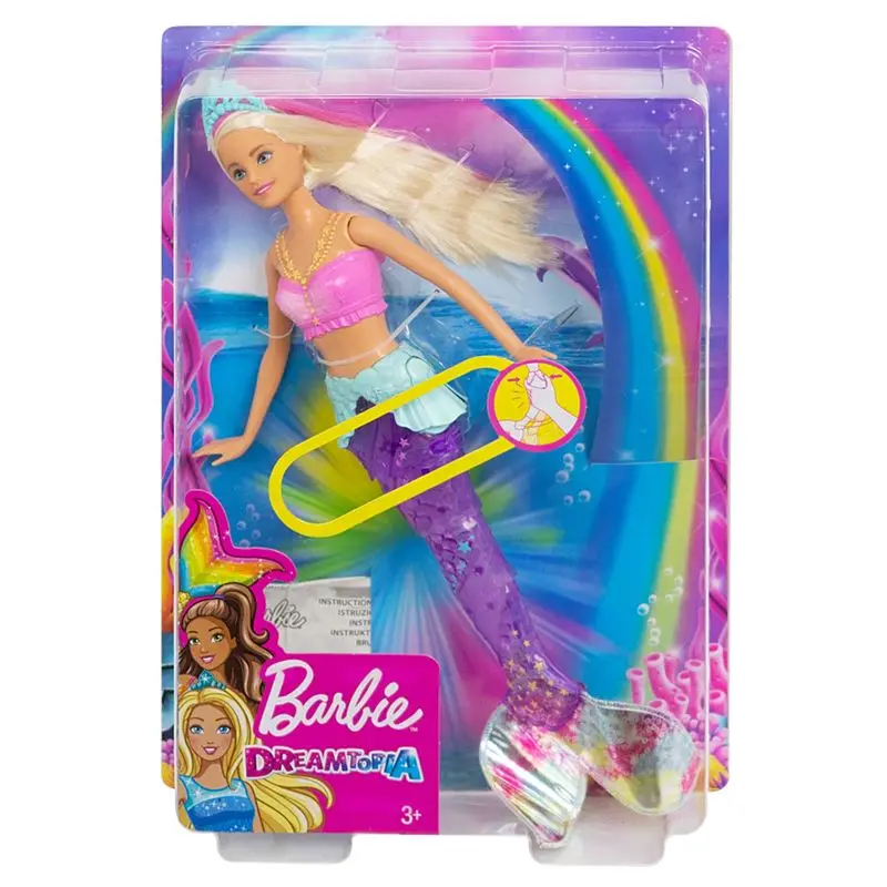 Бренд Барби, радужные огни, кукла Русалочка, подарок на день рождения, игрушки для девочек, подарок Boneca, 18 дюймов, куклы для девочек