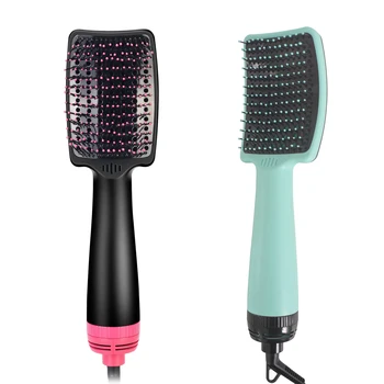 

2 in 1 Hair Dryer Brush One Step Hot Air Brush Blow Straightener Curler Curling Iron Hair Styler Comb