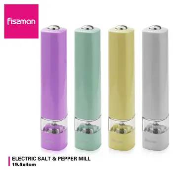

Fissman Electric Salt Mills Pepper Mill with Adjustable Ceramic Grinder