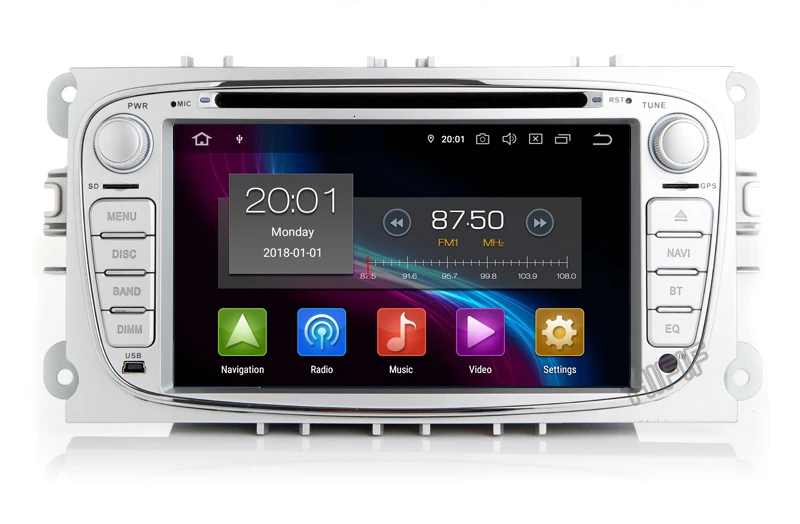 Sale DSP IPS Android 9.0 2 din CAR DVD For FORD focus Mondeo S-MAX C-MAX Galaxy kuga multimedia player GPS radio stereo auto audi 7