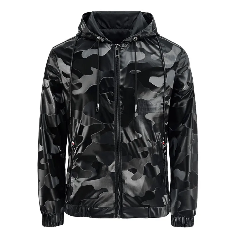 Windbreaker Men Casual Jacket 2020 New Arrival Spring Autumn Hooded Camouflage Zipper PU Jackets Outwear Men's Coat MY187 Windbreaker Men Casual Jacket 2020 New Arrival Spring Autumn Hooded Camouflage Zipper PU Jackets Outwear Men's Coat MY187