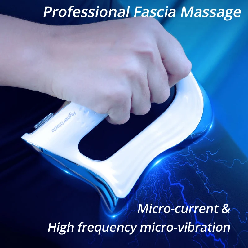 NMES Myofascial массажер IASTM Hyperblade мягкой ткани звуковая вибрация гуаша скребок